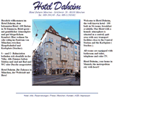 Tablet Screenshot of hotel-daheim-muenchen.de